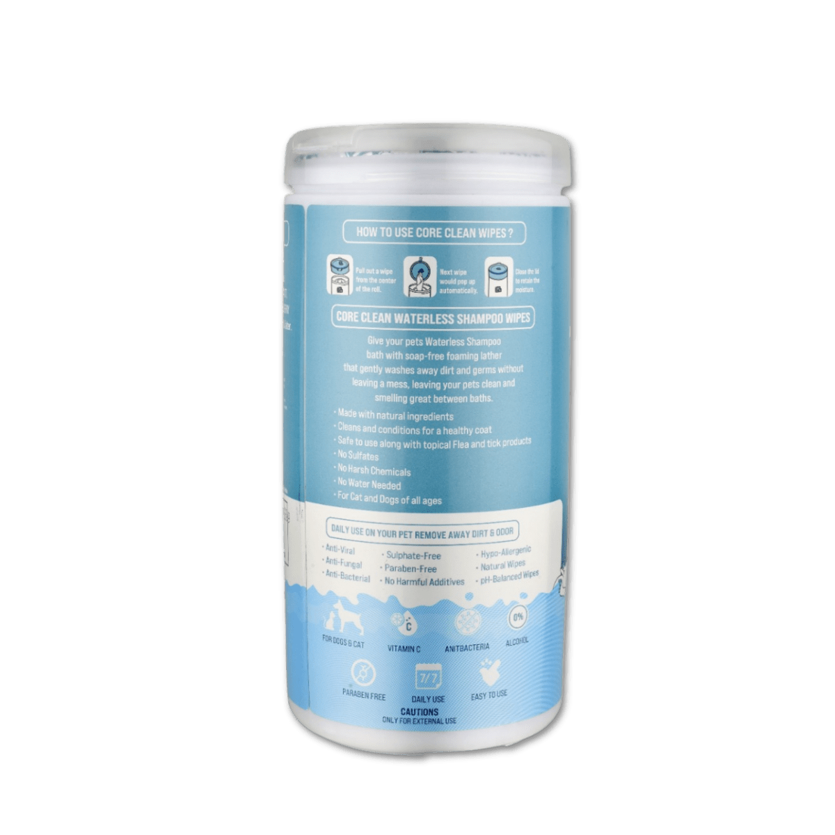 Waterless Shampoo Wipes Pet Store